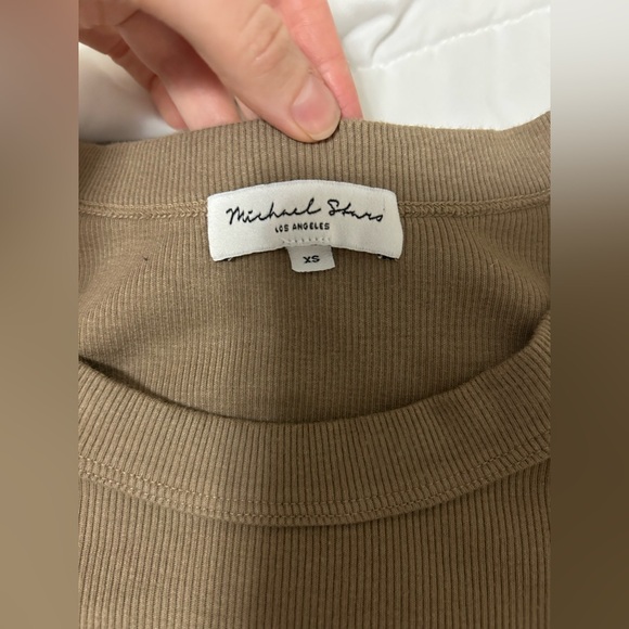 Michael stars demi ribbed dress XS cobblestone - Picture 8 of 10